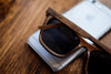 SideRoot Wood Sunglasses Knight Black on IPhone