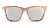 Knight Silver Walnut Wood Sunglasses Front