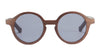 Round Wood Eyeglasses Prescription Frame SideRoot